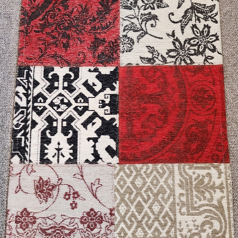 Kilim Style Patch Work 2x3 Cotton Wool Rug